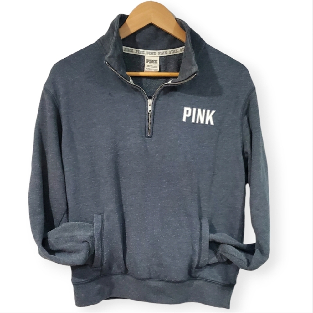 PINK Victoria's Secret Half Zip Pullover Sweater